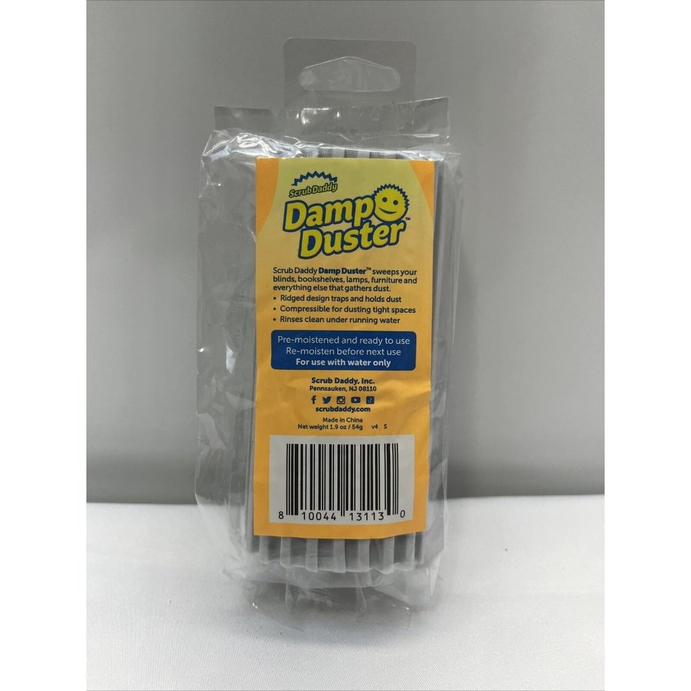 Damp Duster Scrub Daddy (Grey) *NEW SEALED IN PACKAGE!